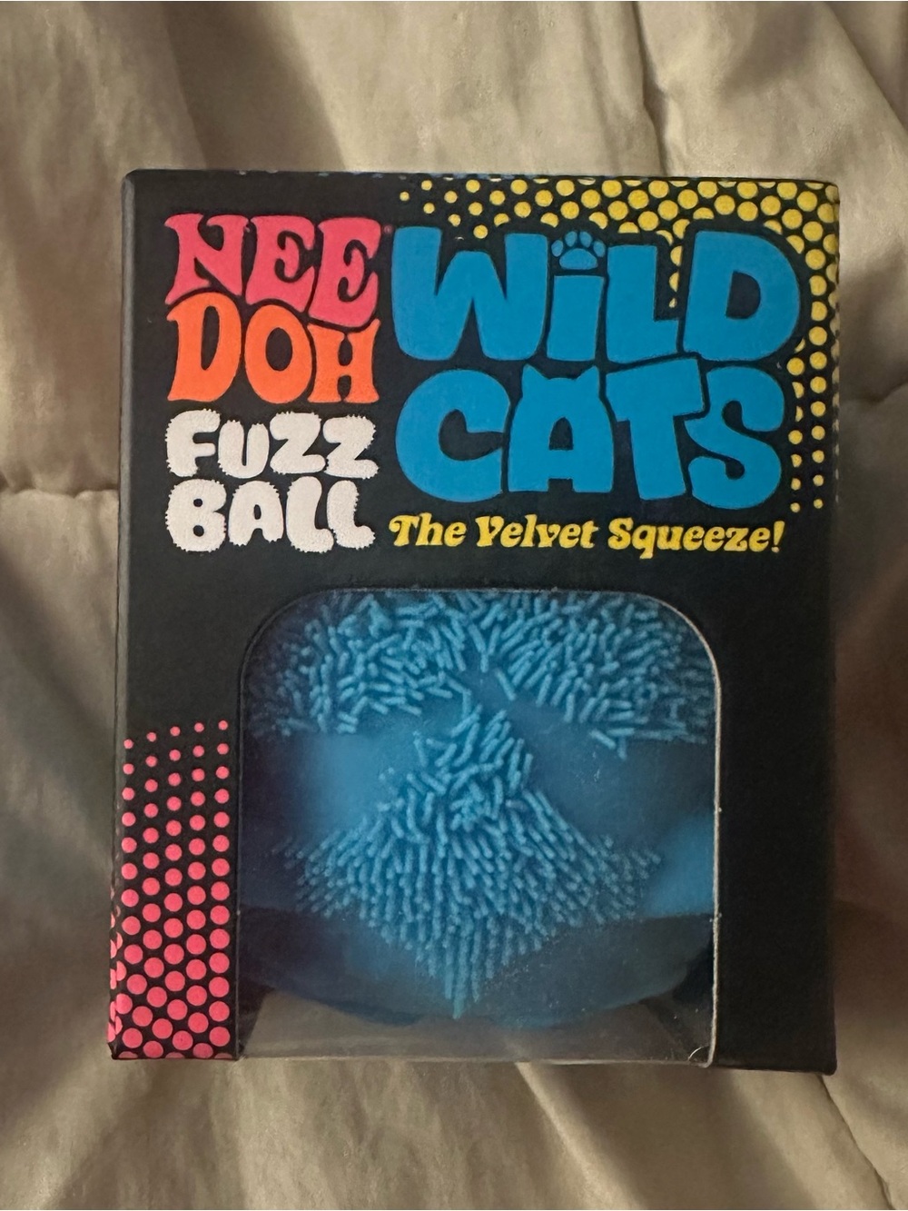 NeeDoh Wild Cats FuzzBall - blue